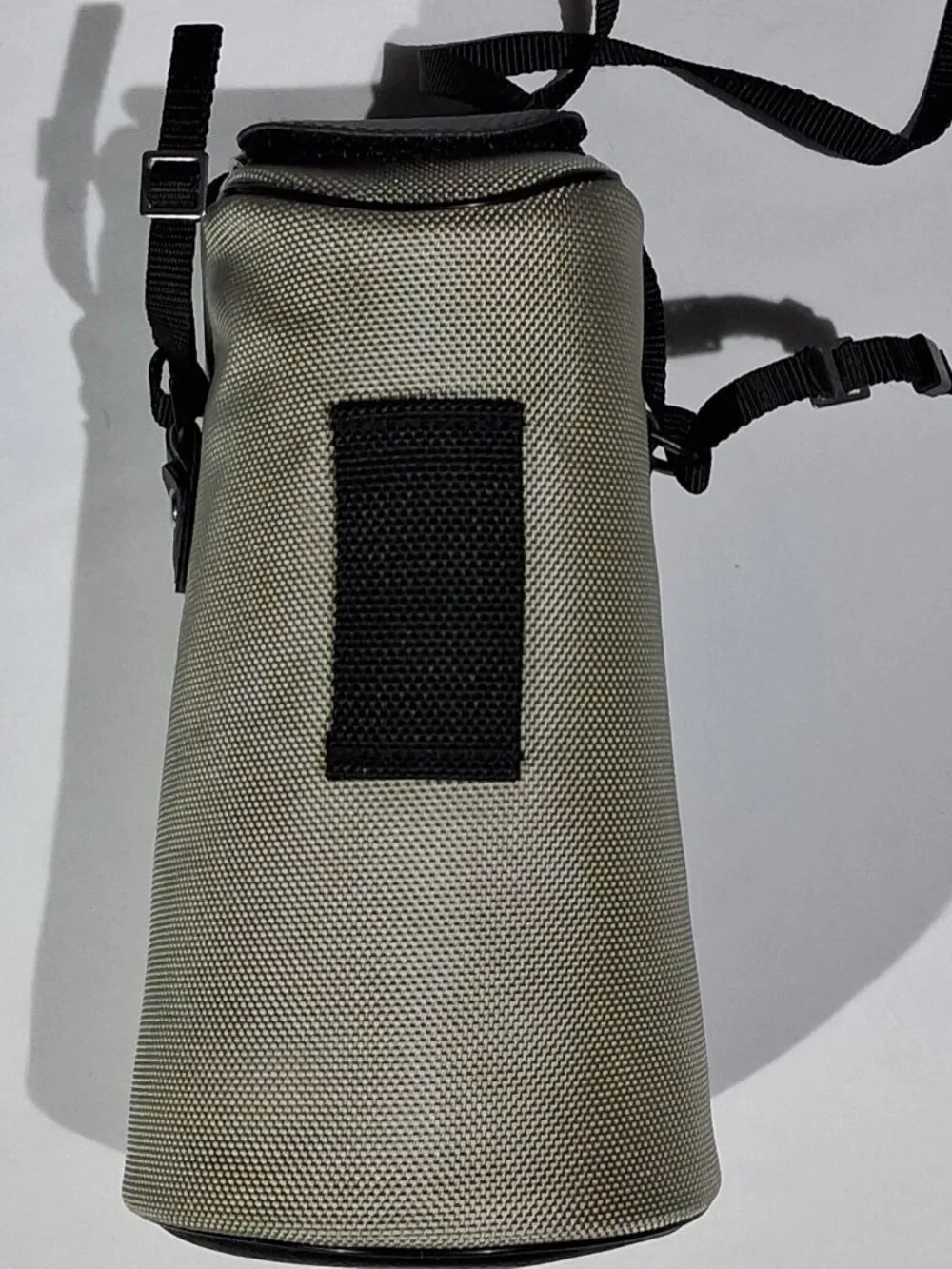 Canon Lens Case LZ1324 Double Zipper Upright Taupe/Gray Straps NEW Camera